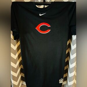 CINCINNATI REDS NIKE DRIFIT Black Performance Tee